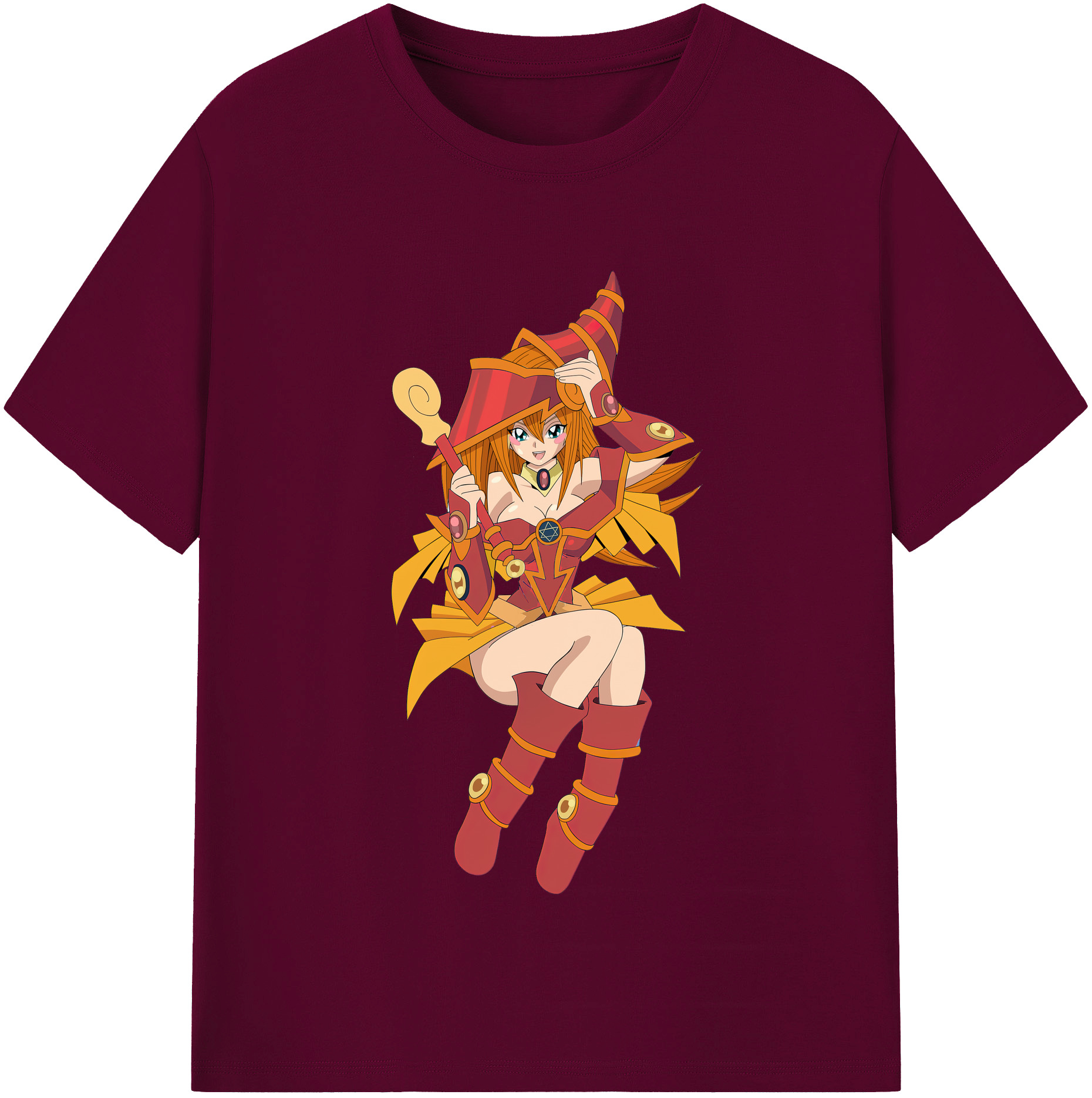 （画像用） 遊☆戯☆王 Yu-Gi-Oh! レディースカジュアルプリントTシャツ（綿100％）